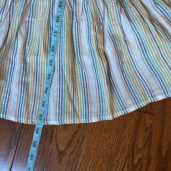NWT Marine Layer | Beachy Stripe Laney Tiered Minidress Size XL Tencel/Linen - Picture 11 of 11